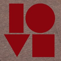Womens love t shirt - American Apparel coffee tri blend- available in S--XL Worl - £18.44 GBP
