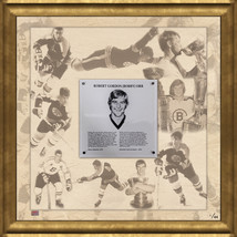 Bobby Orr HHOF Collectors Plaque Framed Collage Ltd Ed /44 - $260.00