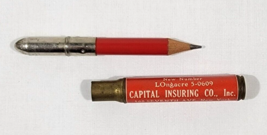 Bullet Pencil Capital Insuring Co New York Vintage Advertising - £19.61 GBP