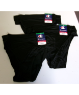 Three Champion Hi cut briefs Size Large Black WIcking - $19.75