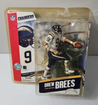 McFarlane NFL Drew Brees #9 Chargers Action Figure Debut, Series 12, New - £19.35 GBP