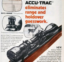 1977 Redfield Accu Trac Rangefinder Scope Advertisement Hunting Optics D... - $19.99