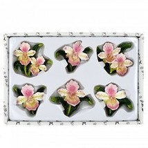 Refrigerator Decorative White Lily Magnets Set - 6PCS - $3.55