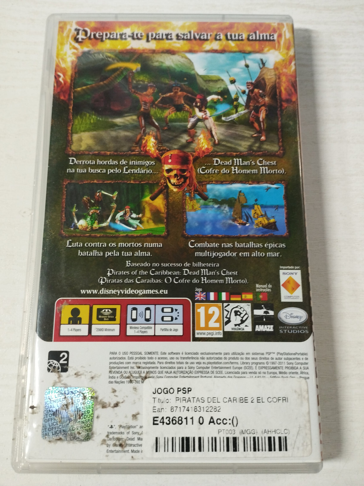 Pirates of the Caribbean Dead Man’ S Chest Essential juego PLAYSTATION Psp Book Item image 2