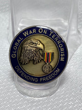 Global War On Terrorism Defending Freedom Challenge Coin Medal - £23.73 GBP