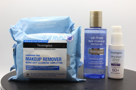 Neutrogena 6 Piece Bundle! Make-Up Remover Towelettes, 5.5oz Liquid &amp; Face Serum - £23.05 GBP