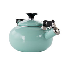 Kenmore 1.5 Quart Enamel On Steel Whistling Tea Kettle in Blue - £59.36 GBP