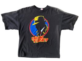 Vintage Dick Tracy Kids Single Stitch T- Shirt Size L 14-16 Dobie Tee Bl... - $368.66 MXN