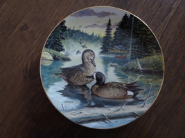The Blue-Winged Teal 1988 Limited Edition Bart Jerner Collector Plate No. 3454B - £15.98 GBP
