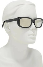 Celine CL40072i 01C Rock Rectangular Acetate Mirrored Sunglasses CL 40072I - $199.00