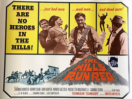 The Hills Run Red 1966 vintage movie poster - £78.63 GBP