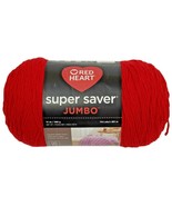 Red Heart Super Saver Jumbo 14 oz Skein Of Yarn- “Cherry Red”- Bright Re... - £8.49 GBP