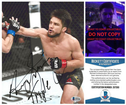 Henry Cejudo Triple C MMA signed UFC 8x10 photo Beckett COA proof autogr... - £91.47 GBP