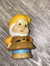 Disney 3&quot; Snow White HAPPY DWARF Fisher Price Little People Figurine   - $4.90