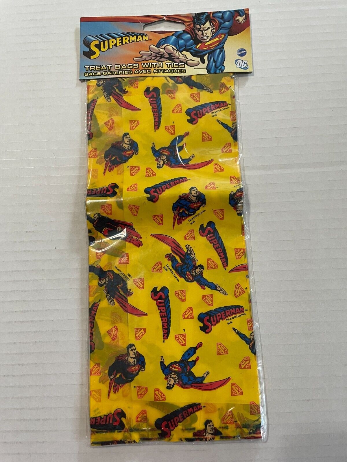 Wilton Superman Goodie Bags Birthday Party Favors 16 New Sealed 1990's Vintage  - £4.46 GBP
