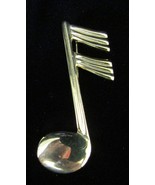 Vintage Goldtone Musical Note Pin - Brooch~The Perfect Gift For Any Musi... - $13.49