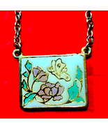 Beautiful vintage hand-painted necklace~Thailand - $349.14 MXN