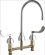 Chicago Faucets 201-AGN8AE36-317AB Commercial Grade High Arch Chrome Deck-Mount - £269.71 GBP
