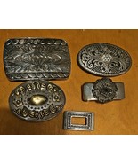 Vintage Belt Buckle Lot - £23.10 GBP