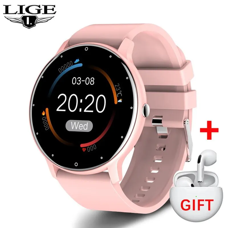 New Men Smart Watch Real-time Activity Tracker Heart Rate Monitor Sports Women S - £75.61 GBP