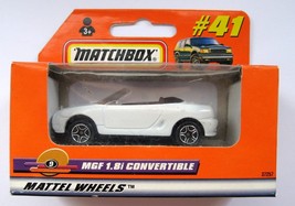 Matchbox MGF 1.8i Convertible White Roadster Sports Car, Sealed Orange B... - £6.22 GBP