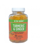 IN THE GUMMY Turmeric & Ginger Dietary Supplement - 90 Gummies vegeterian orange - £19.57 GBP
