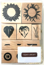 Sunflower Garden 8 Rubber Stamps Botanical Close To My Heart S448 New NRFB - £6.91 GBP