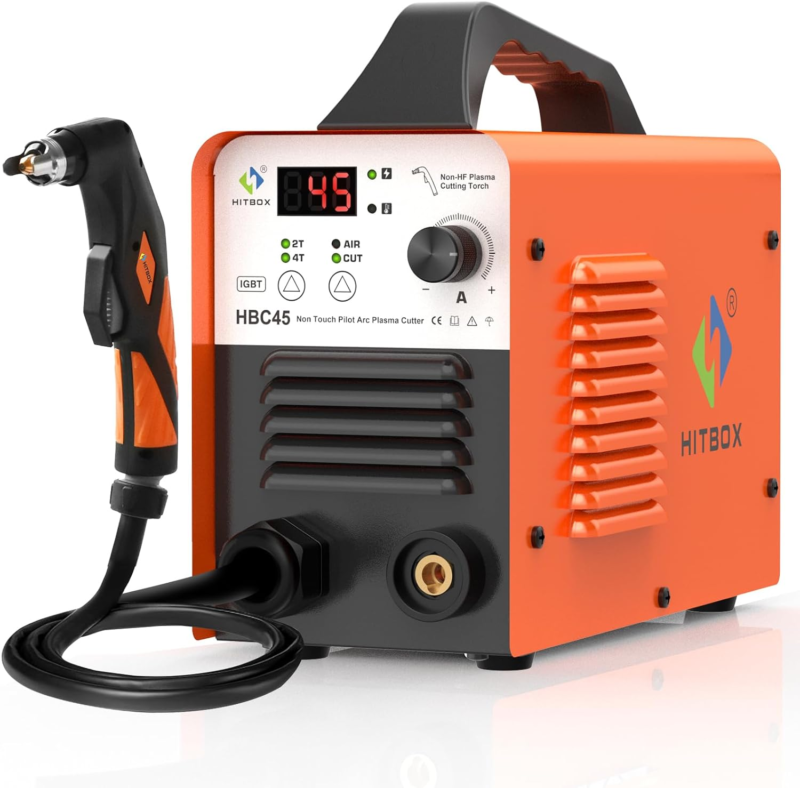 HITBOX 45Amp Plasma Cutter Non HF Non-Touch Pilot Arc Plasma Cutting Mac... - $331.92