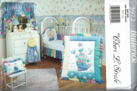 Butterick Sewing Pattern 3972 Nursery Circus Baby Decor - $18.59