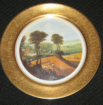 Pickard Porcelain 8.25&quot; 24 Ct Gold Trimmed Plates - £22.28 GBP