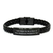 Cheap American Polydactyl Cat Braided Leather Bracelet, I Just Want to Be a Stay - £17.23 GBP