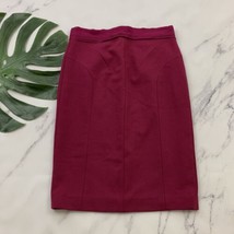 Robert Rodriguez Womens Structured Pencil Skirt Size 6 Pink Purple Ribbon Trim - £22.94 GBP