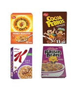 4-Pack Cereals Honey Bunches of Oats, Cocoa Pebbles, Fruit &amp; Yogurt, Rai... - €16,44 EUR