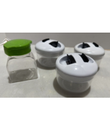 4pc Mini Clear Plastic Small  With Lid Container Storage Craft Gadgets - €7,31 EUR