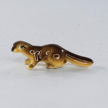 Bug House Bone China River Otter Ferret Weasel Miniature Figurine Tiny - £10.38 GBP