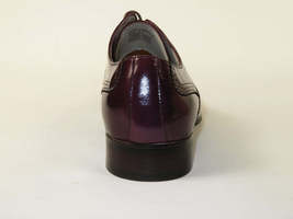 Men's Giovanni Shoes High Quality Leather Wing Tip Derby LINCOLN Burgundy image 5