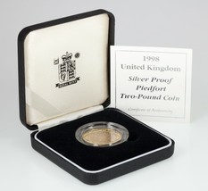 1998 Großbritannien Silber Zwei Pfund Beweis Piedfort Münze, Km P30 - $118.79