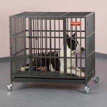 Extra Heavy Duty Medium 37&quot; Steel Dog Crate Strongest Empire Reinforced Dog Cage - £870.41 GBP