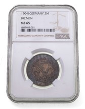 1904 Allemand États Bremen 2 Mark Classé Par NGC Comme MS-65 - $5,947.18 MXN