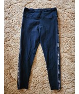 DKNY Sport Women&#39;s Black High-Waist Logo Tape Leggings Size: Medium - $388.88 MXN