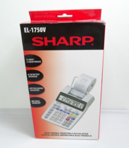 SHARP EL-1750V Electronic Printing Calculator 12 Digit 2 Color Microban - £22.73 GBP