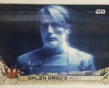 Rogue One Trading Card Star Wars #22 Galen Erso’s Message - $1.97