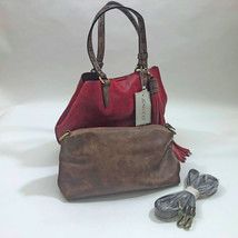 Jen &amp; Co Bag in a Bag Aliza Vegan Leather Satchel &amp; Cross Body Bag - £48.78 GBP