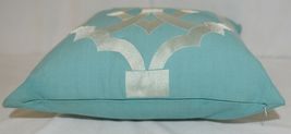 Split P 2806053CVR Pillow Plus Turquoise Margaux Geo Embroidered Cover 16 In image 5