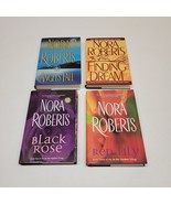 Nora Roberts lot of 4 - Angel Fall, Finding the Dream, Black Rose, Red Lily - £6.17 GBP