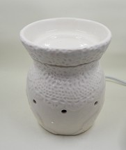 Scentsy Heirloom Full-Size Warmer Retired White Lace With Box - £26.37 GBP