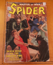 The Spider Pulp Magazine Death Reign of the Vampire King November 1935 VG+ - $350.00