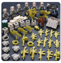 WW2 Military Army Weapons set Dog Figures Bricks Boy Mini Toys Christmas Gift - £23.39 GBP