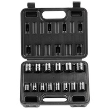 VEVOR Impact Sockets Set 14pcs 6-Point 3/8in Drive Bit Ratchet Tool Kit ... - $42.29