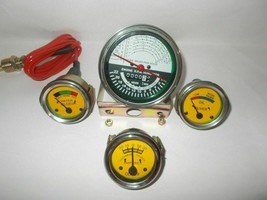 OLIVER TRACTOR TACHOMETER AMMETER, OIL PRESSURE TEMPERATURE GAUGE SET GA... - £32.27 GBP